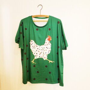 Pixy Lady Chicken Tshirt Size XXL